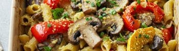 Vegan Mushroom Pasta Bake