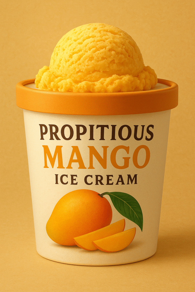 Propitious Mango Ice Cream